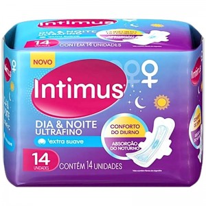 Absorvente Intimus Dia e Noite Ultrafino Extra Suave 14 Unidades