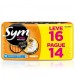 Absorvente Sym Cobertura Seca com Abas Leve 16 Pague 14