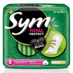 Absorvente Sym Sem Abas Com 08 Unidades