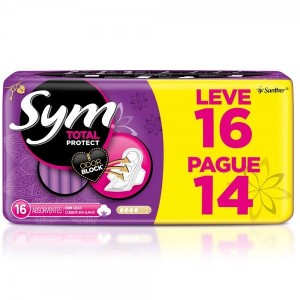 Absorvente Sym com Abas Suave Leve16 Pague14