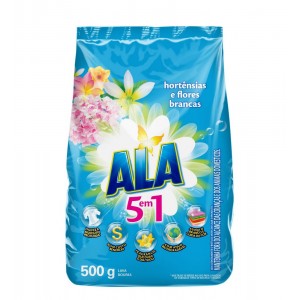 Sabão Em Pó Ala Flores Branca 500g