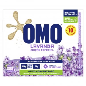 Sabão Em Pó Omo Lavanda 800g