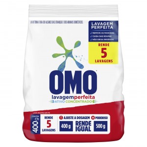 Sabão Em Pó Omo Lavagem Perfeita Sache 400g