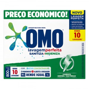 Sabão Em Pó Omo Lavagem Perfeita 800g