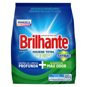 Sabão Em Pó Brilhante Higiene Total 400g