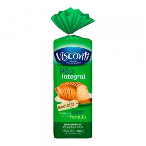 Pão de Forma Visconti Integral 400g 