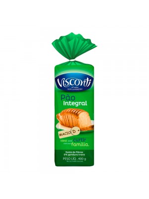 Pão de Forma Visconti Integral 400g 